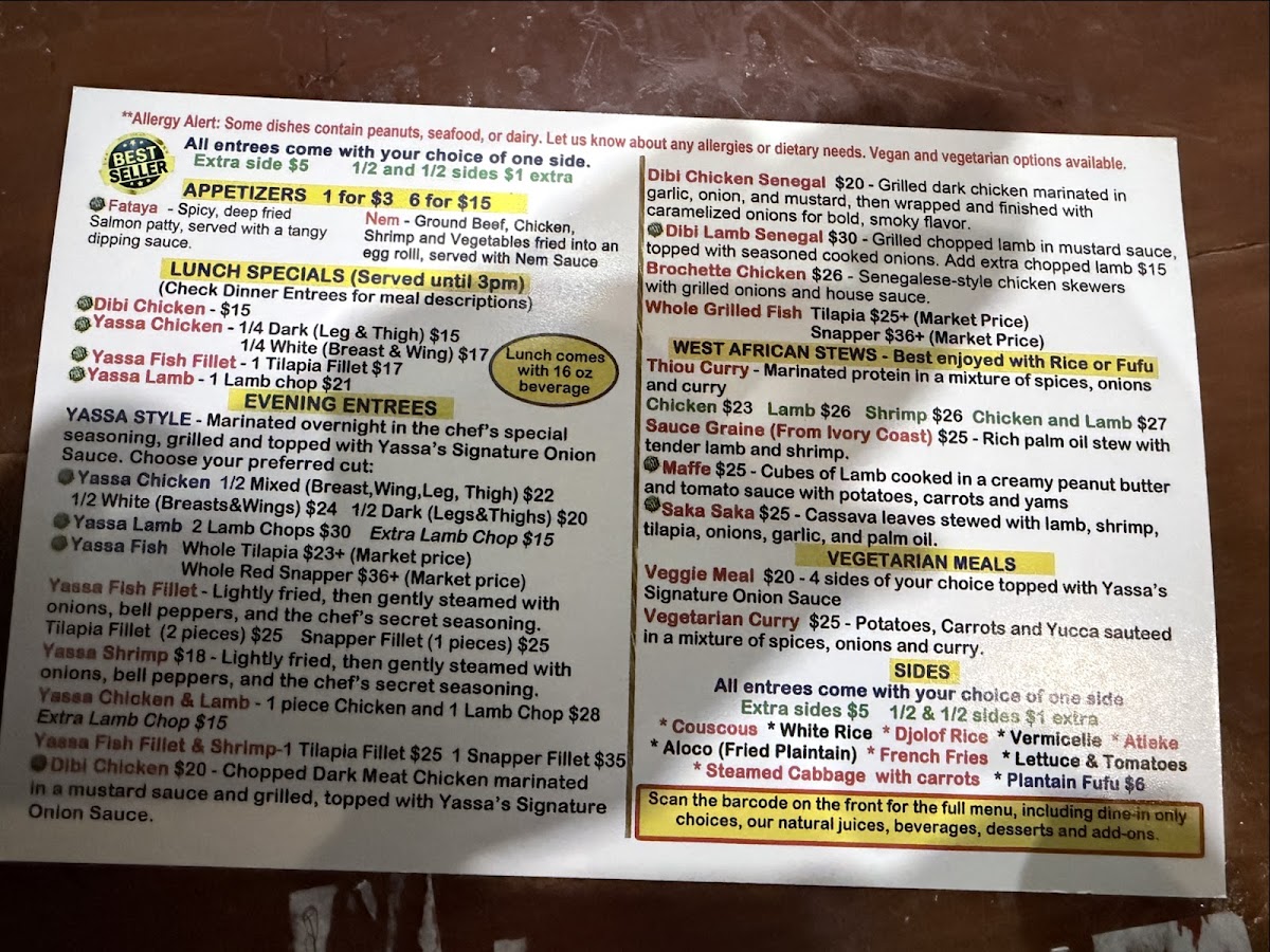 Menu Yassa African Restaurant-1