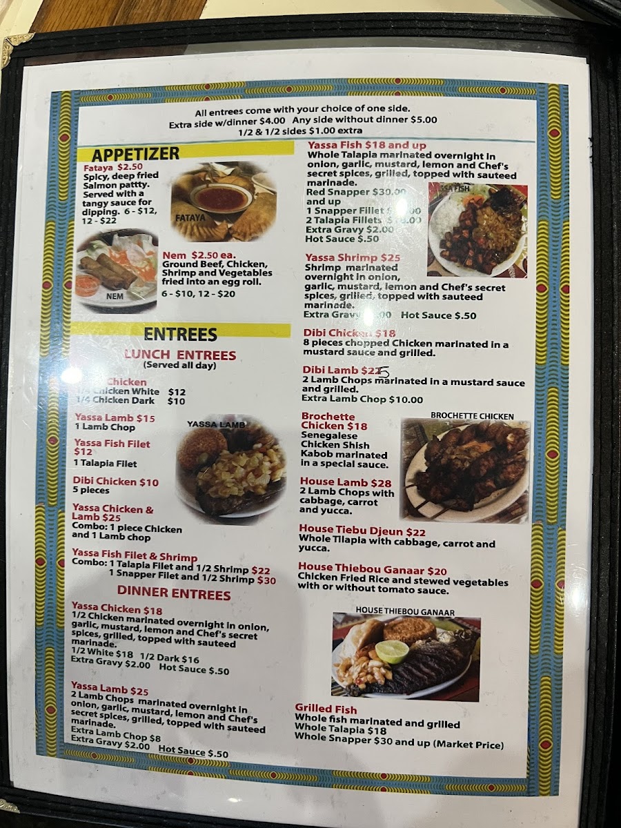 Menu Yassa African Restaurant-7