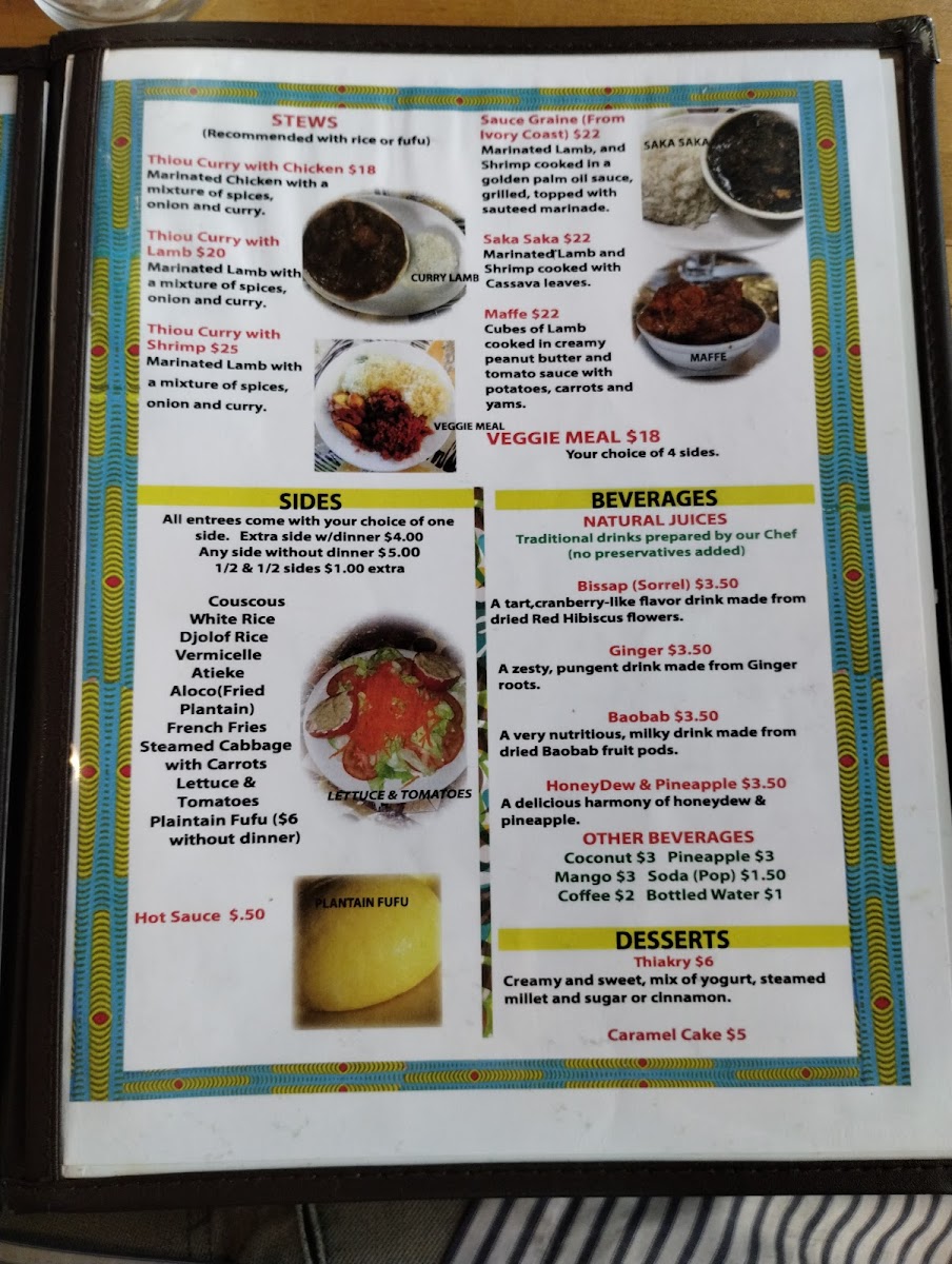 Menu Yassa African Restaurant-8