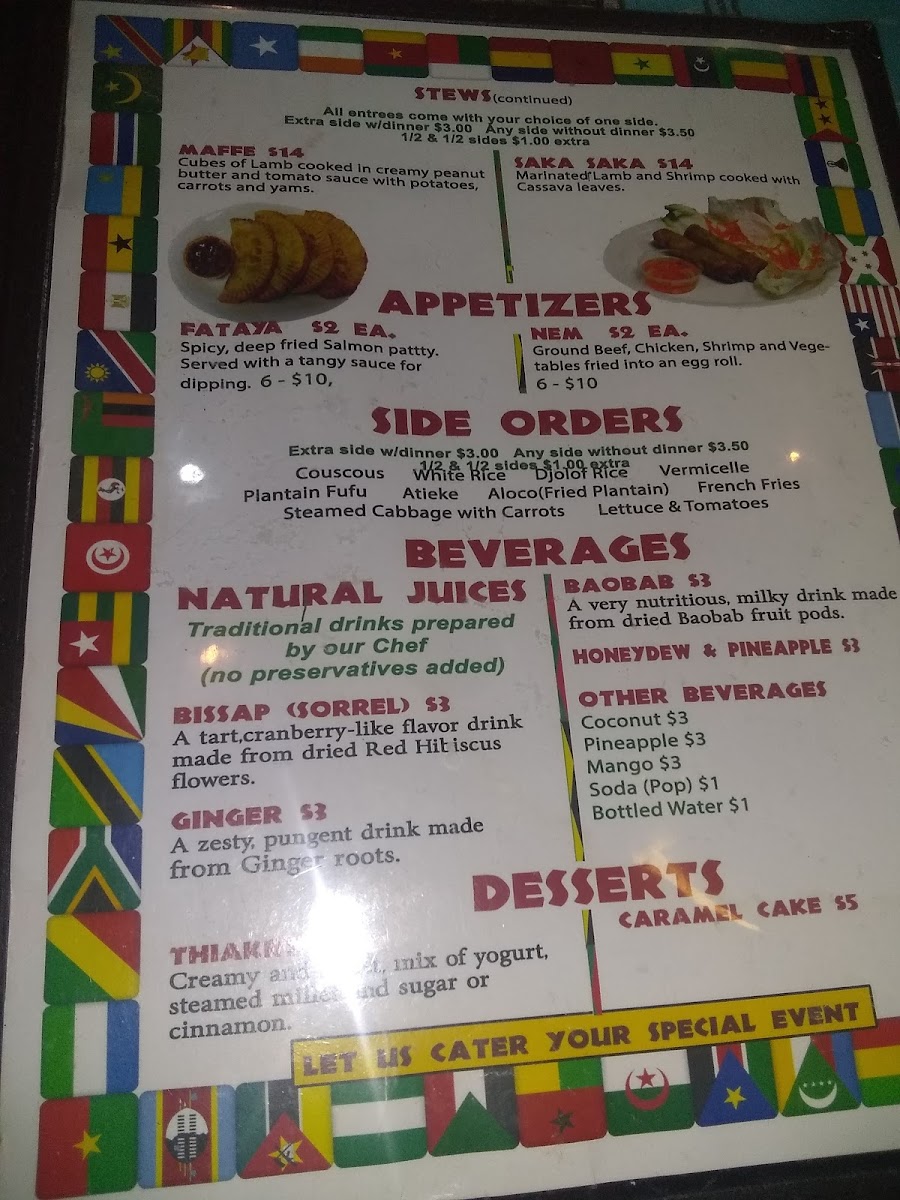 Menu Yassa African Restaurant-9